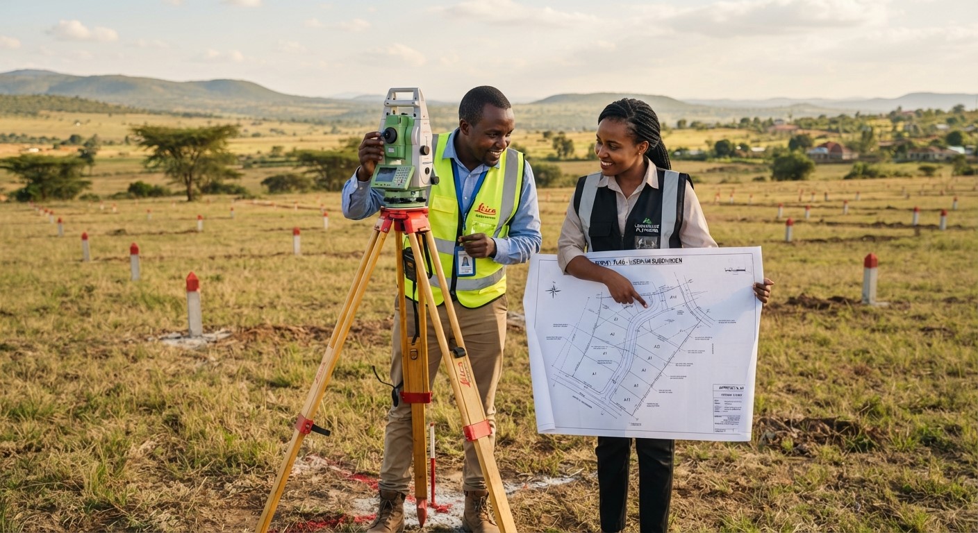 Land Subdivision by a land surveyor